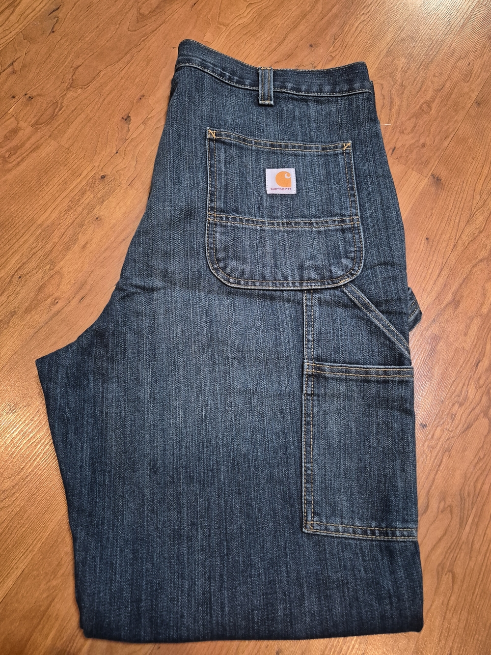 Carhartt Men’s Indigo Blue Relaxed Carpenter Jeans
